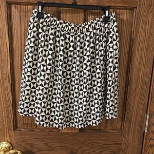 Francesca's Black and White Skirt with Pockets